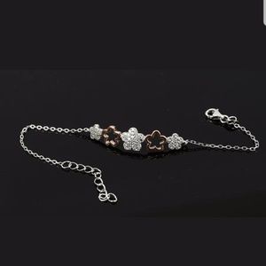 Sterling & gold clover bracelet